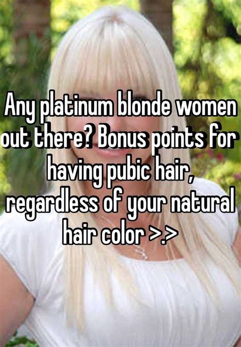 natural blonde pubic hair